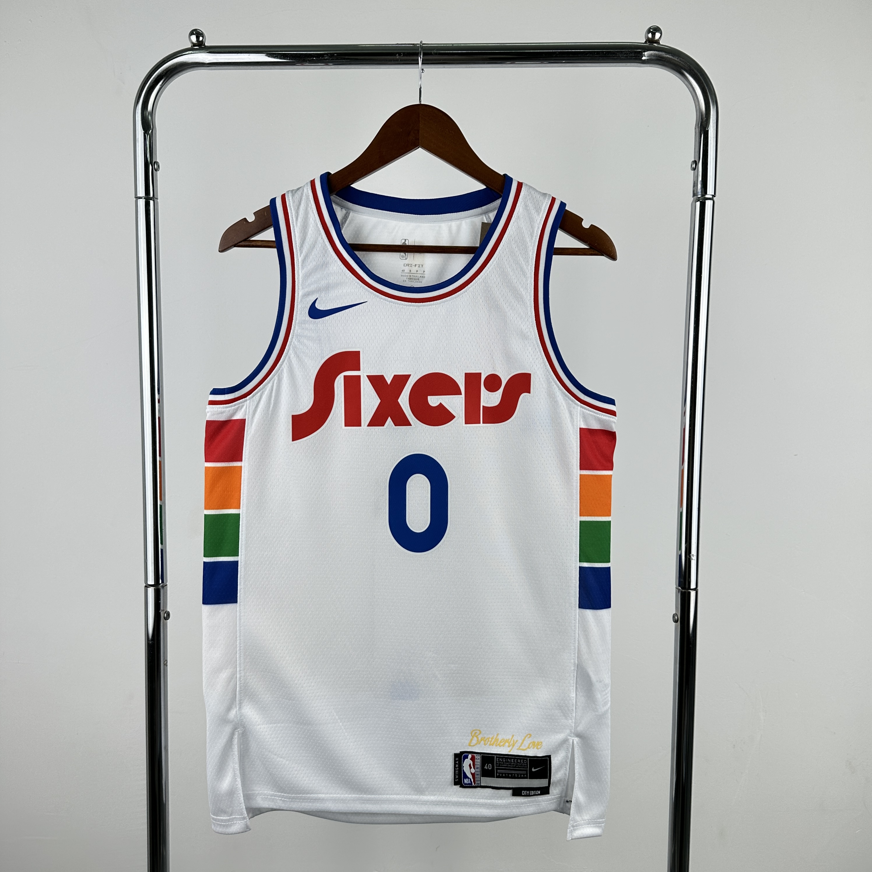 Men Philadelphia 76ers #0 Maxey White Nike City Edition 2025 NBA Jersey